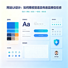 内江建站-网站UI设计：如何用视觉语言传递品牌信任感